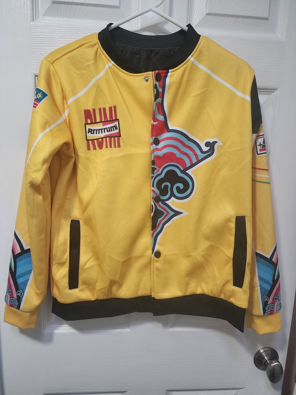 K-Pop Demon Hunters Rumi Costume Bomber Jacket - Size Youth XL